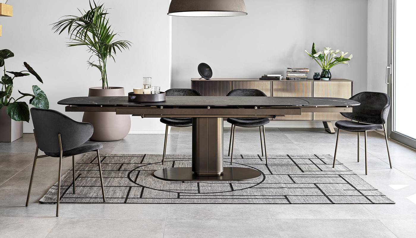 Holly Venice Fabric/Metal Dining Chair