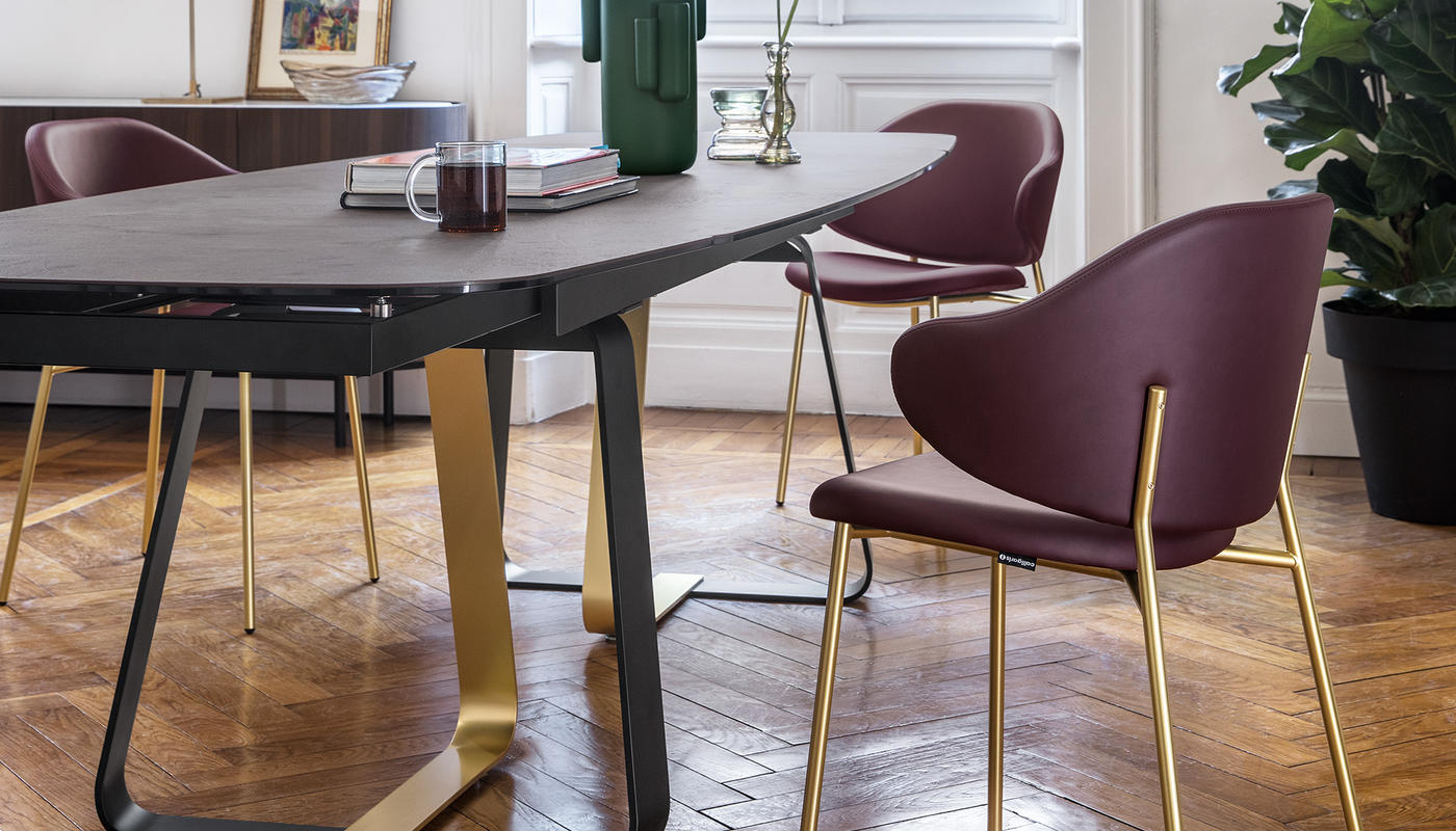 Holly Upholstery/Metal Dining Chair