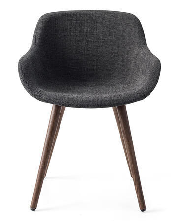 Igloo Fabric/Wood Customizable Dining Armchair
