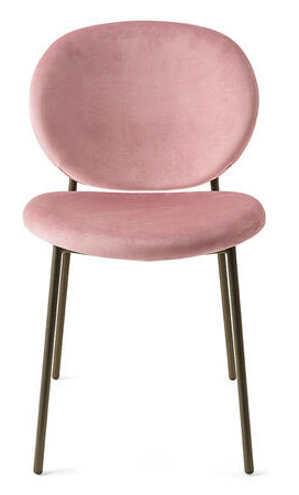 Inès Fabric/Metal Customizable Dining Chair