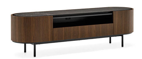 Lake Ceramic/Wood/Metal Customizable TV Stand w/2 Door & Drawer & Metal Feet
