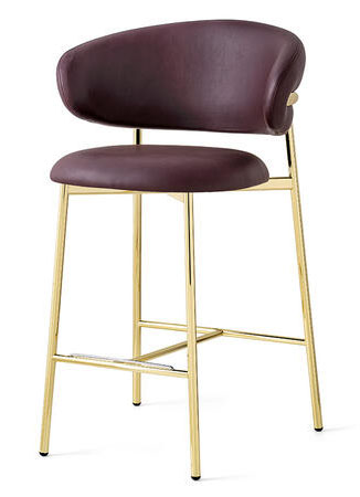 Oleandro Fabric/Metal Customizable Counter Stool