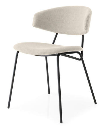 Sophia Fabric/Metal Customizable Dining Chair