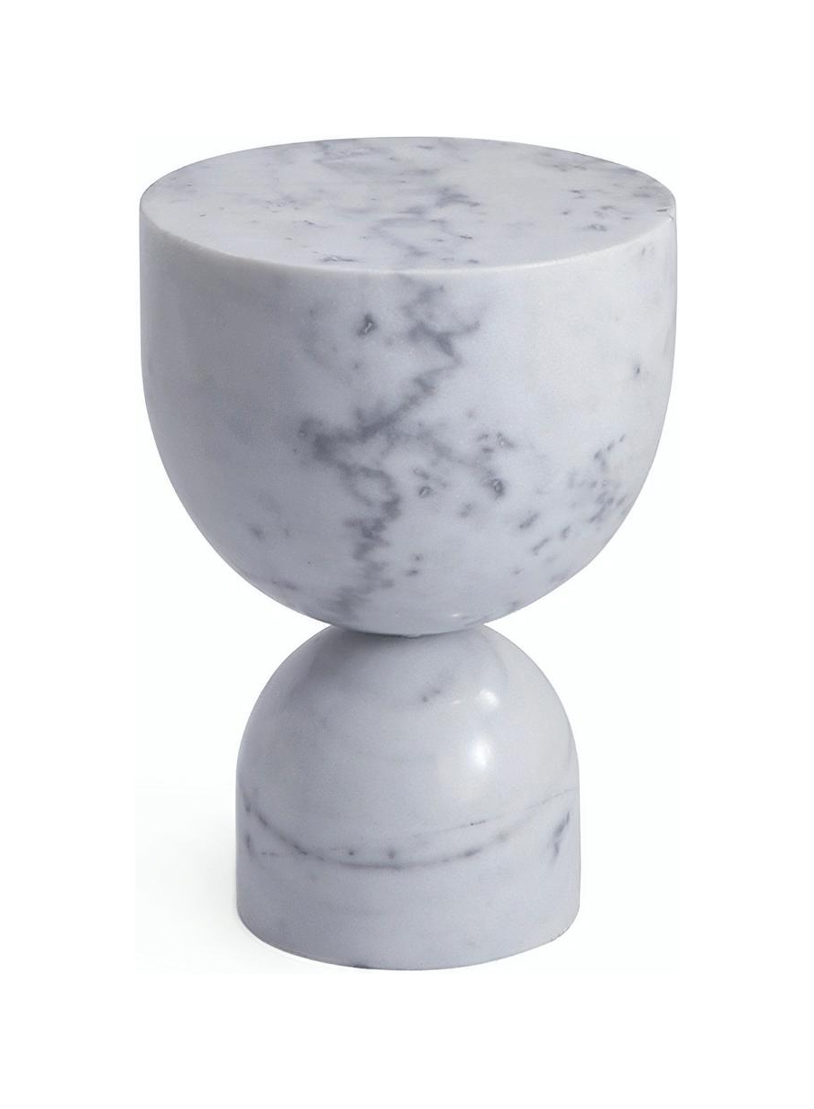 Apothecary Round Marble End Table