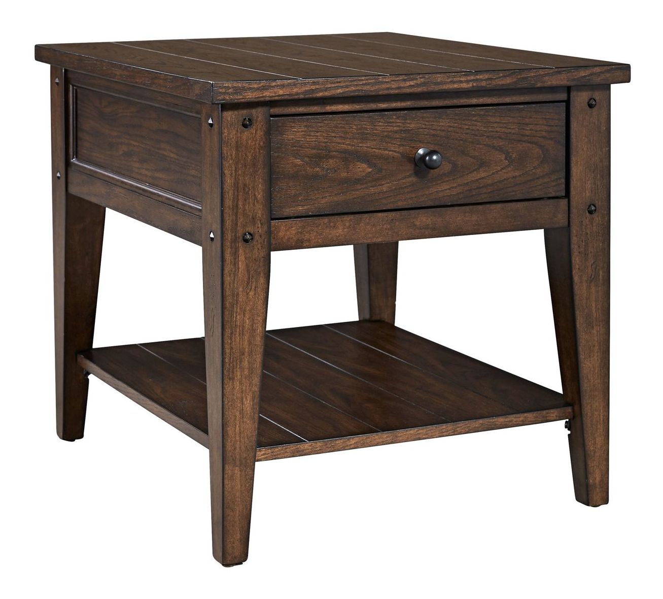 Lake House Coffee Table Set | Rustic Oak Wood Storage Tables
