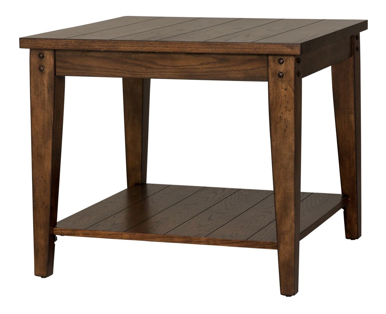 Lake House Square Wood Lamp Table