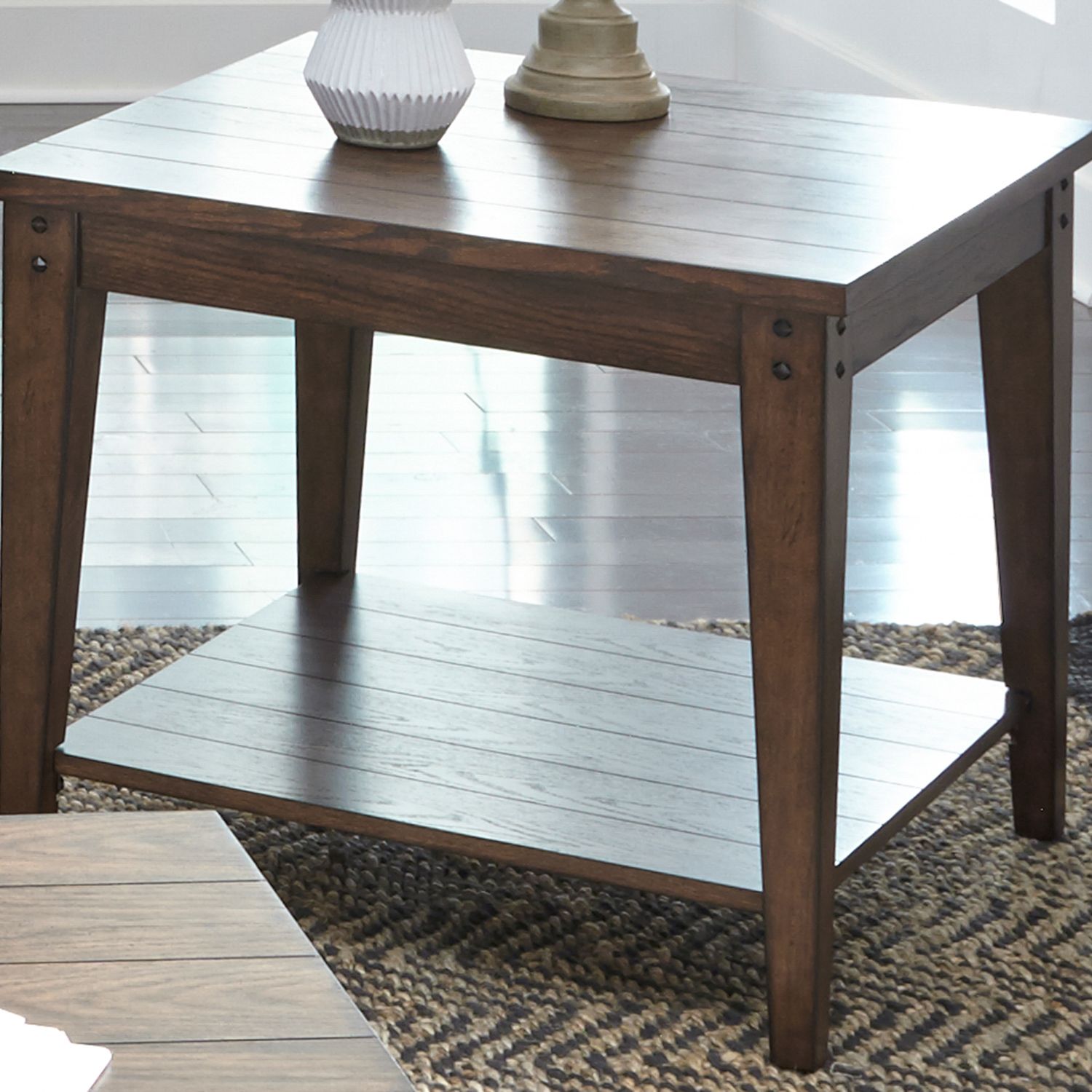 Lake House Coffee Table Set | Wood Storage Cocktail Tables