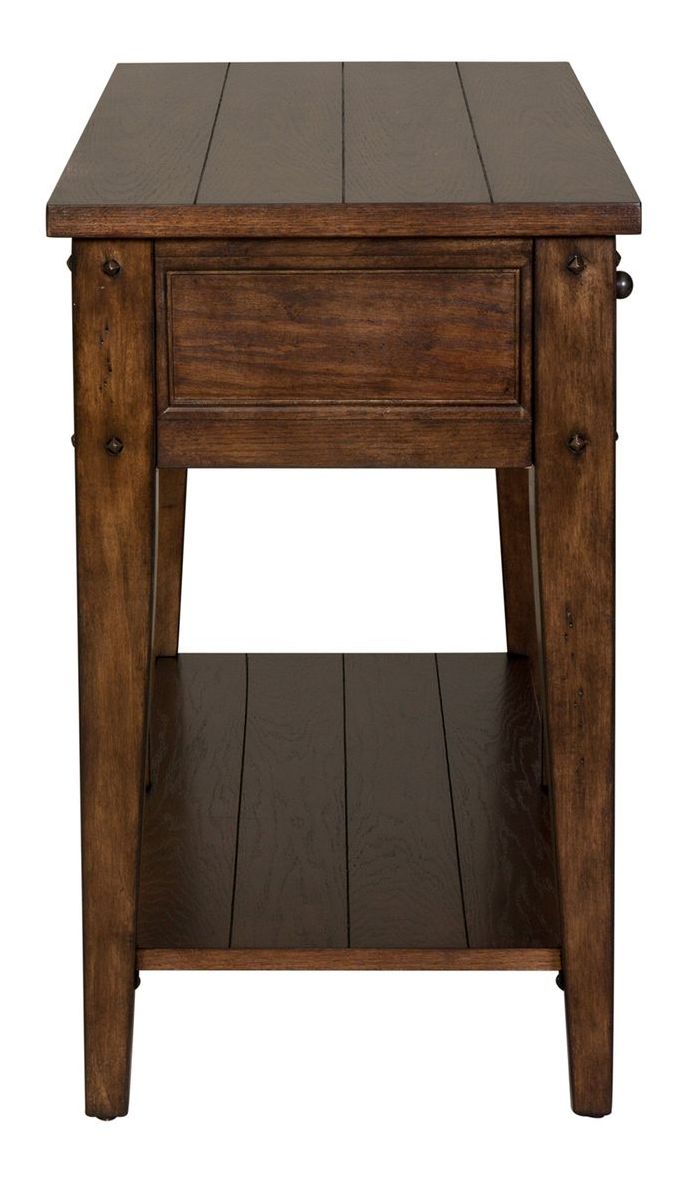 Lake House Rectangular Wood Sofa Table w/2 Drawers