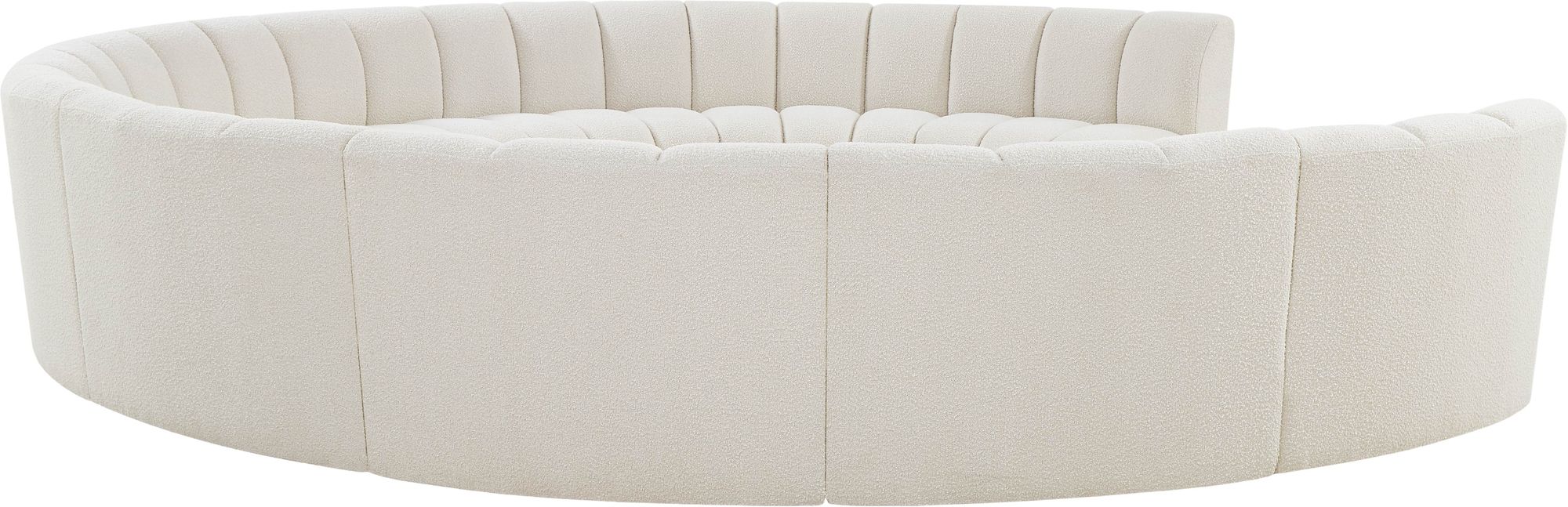 Infinity 183" 10-Piece Boucle Fabric Sectional