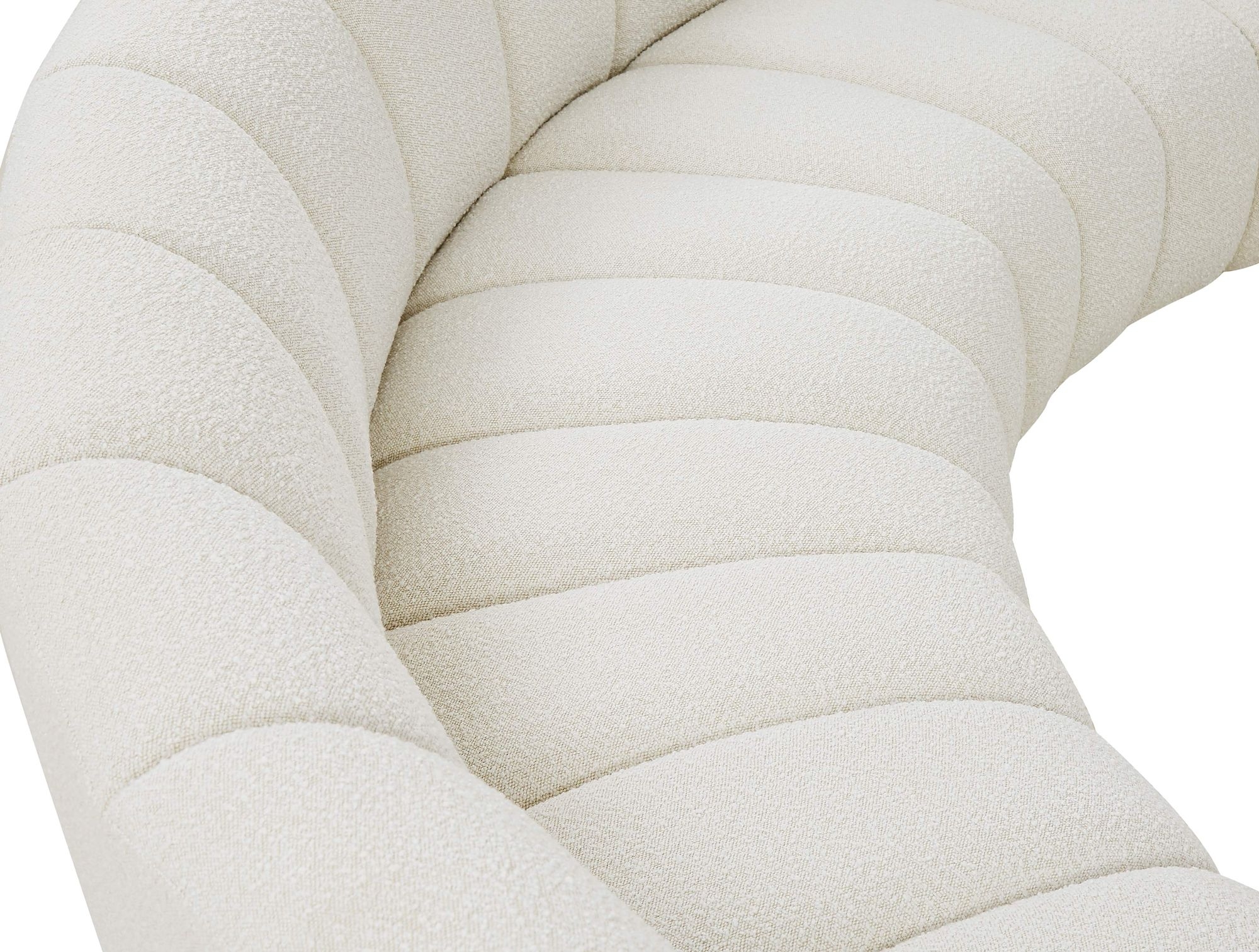 Infinity 183" 10-Piece Boucle Fabric Sectional Sofa