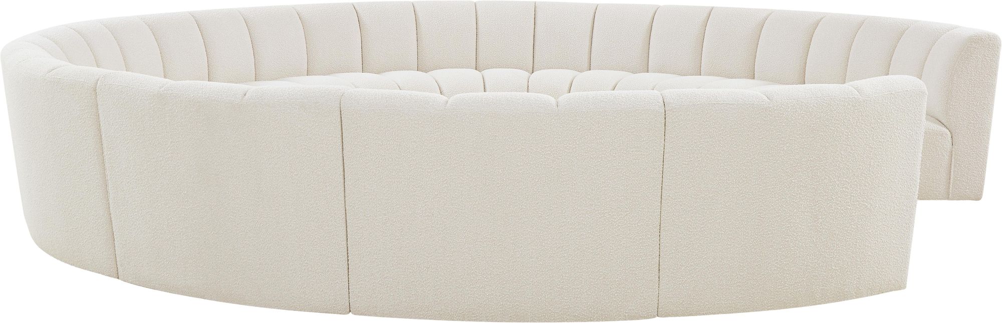 Infinity 183" 11-Piece Boucle Fabric Sectional
