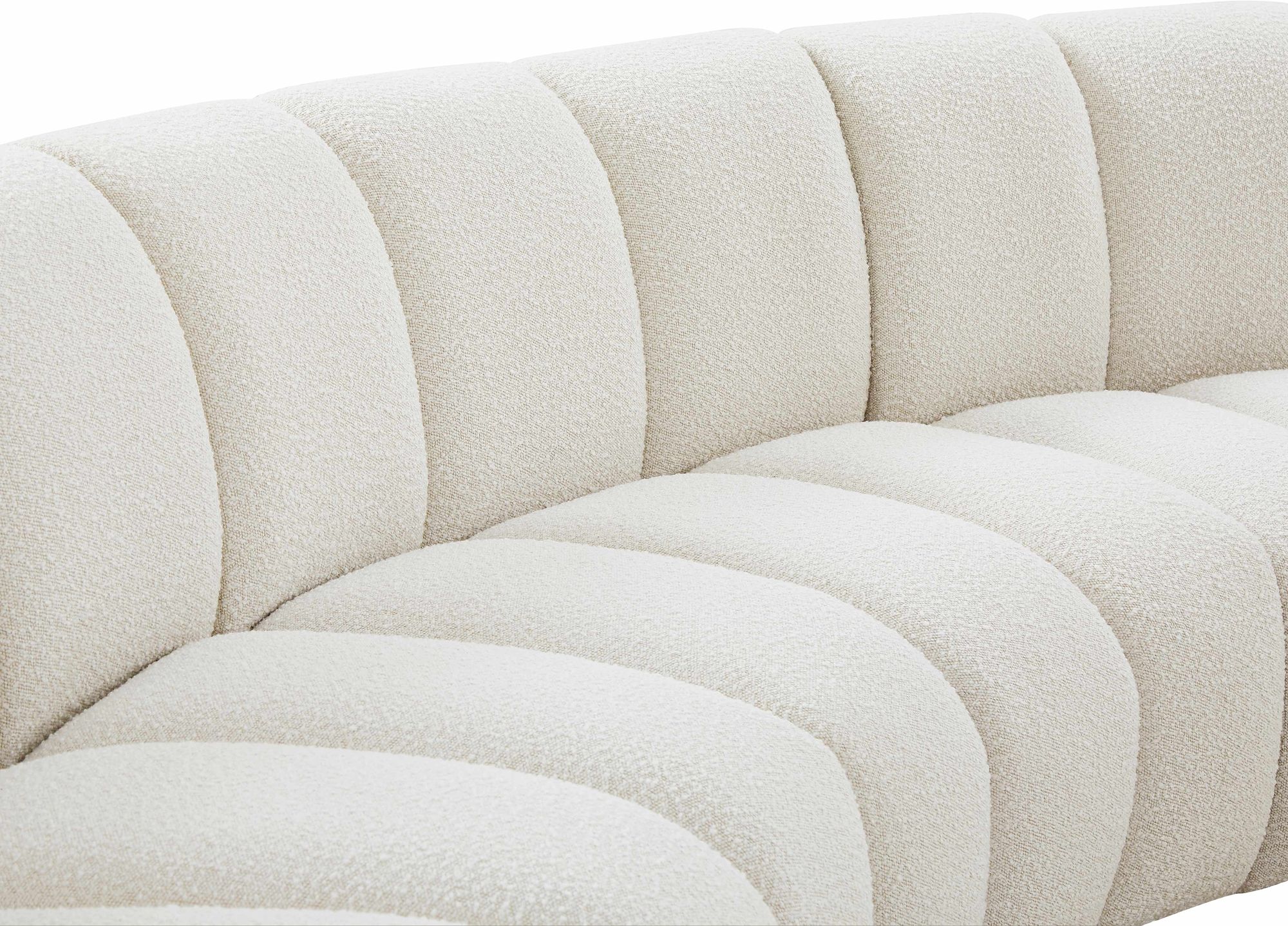 Infinity 183" 12-Piece Boucle Fabric Sectional
