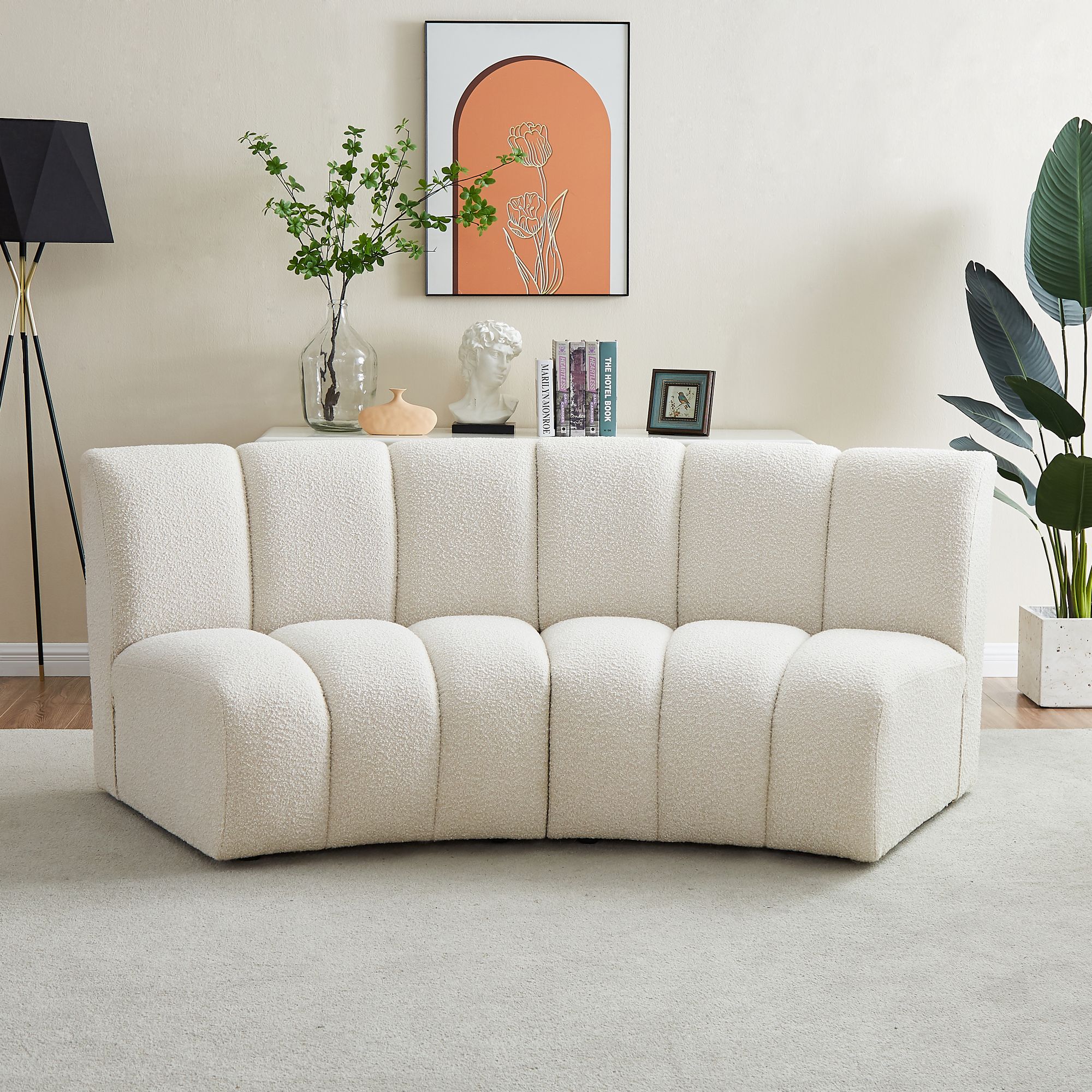 Infinity Boucle Fabric Loveseat