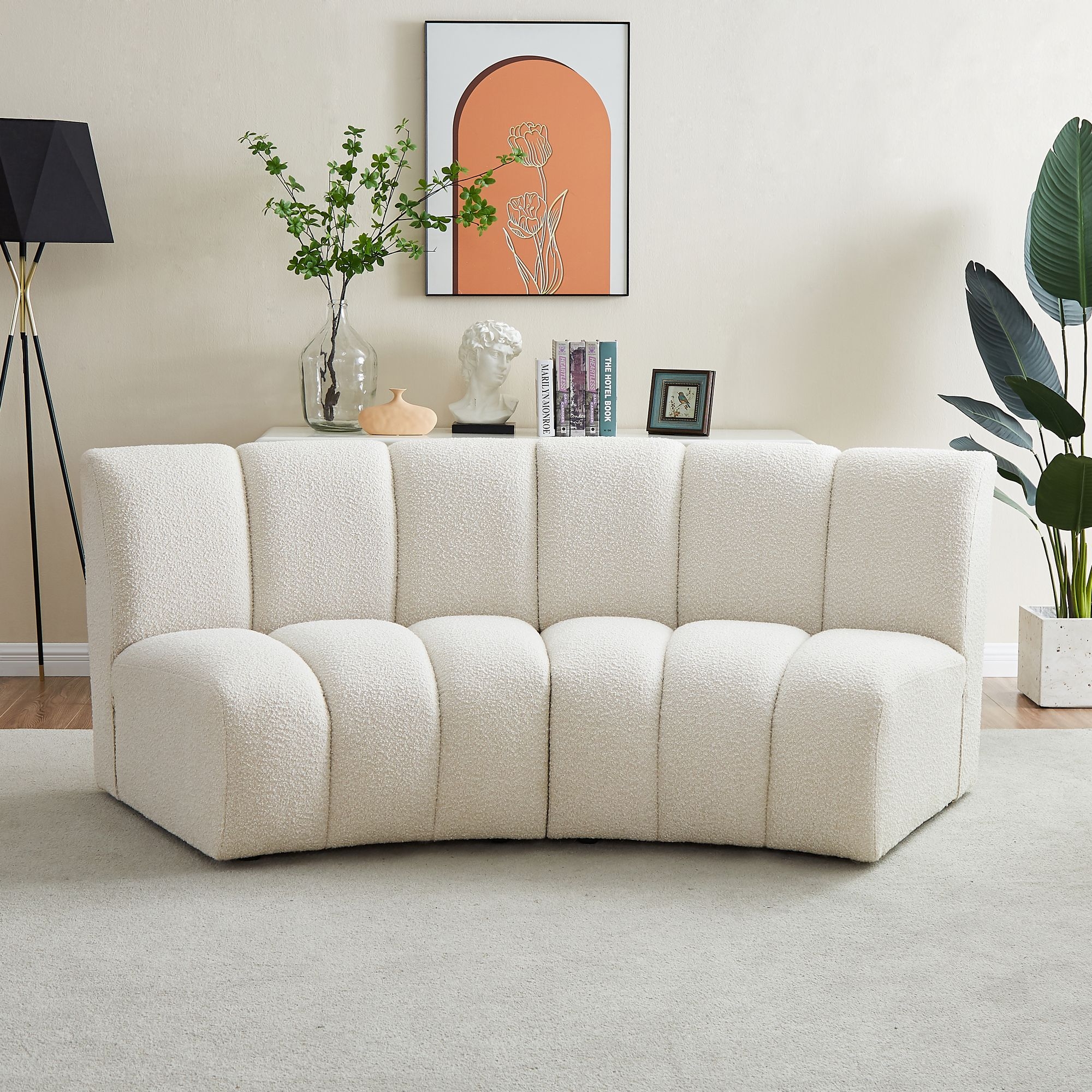 Infinity Boucle Fabric Loveseat