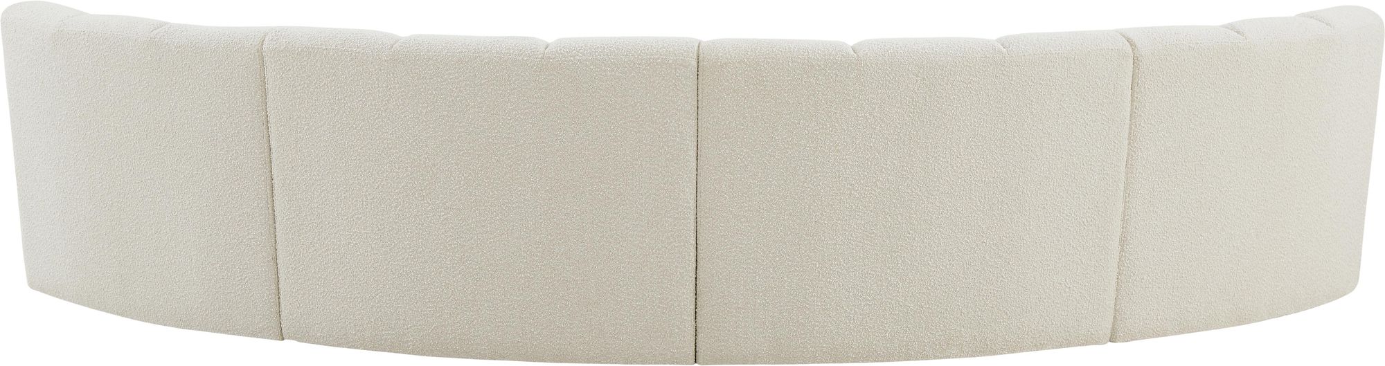 Infinity 148" 4-Piece Boucle Fabric Sectional