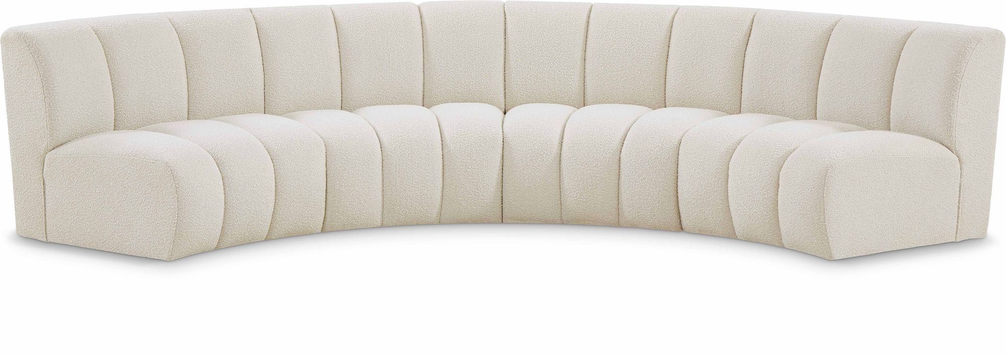 Infinity 148" 4-Piece Velvet Modular Sectional
