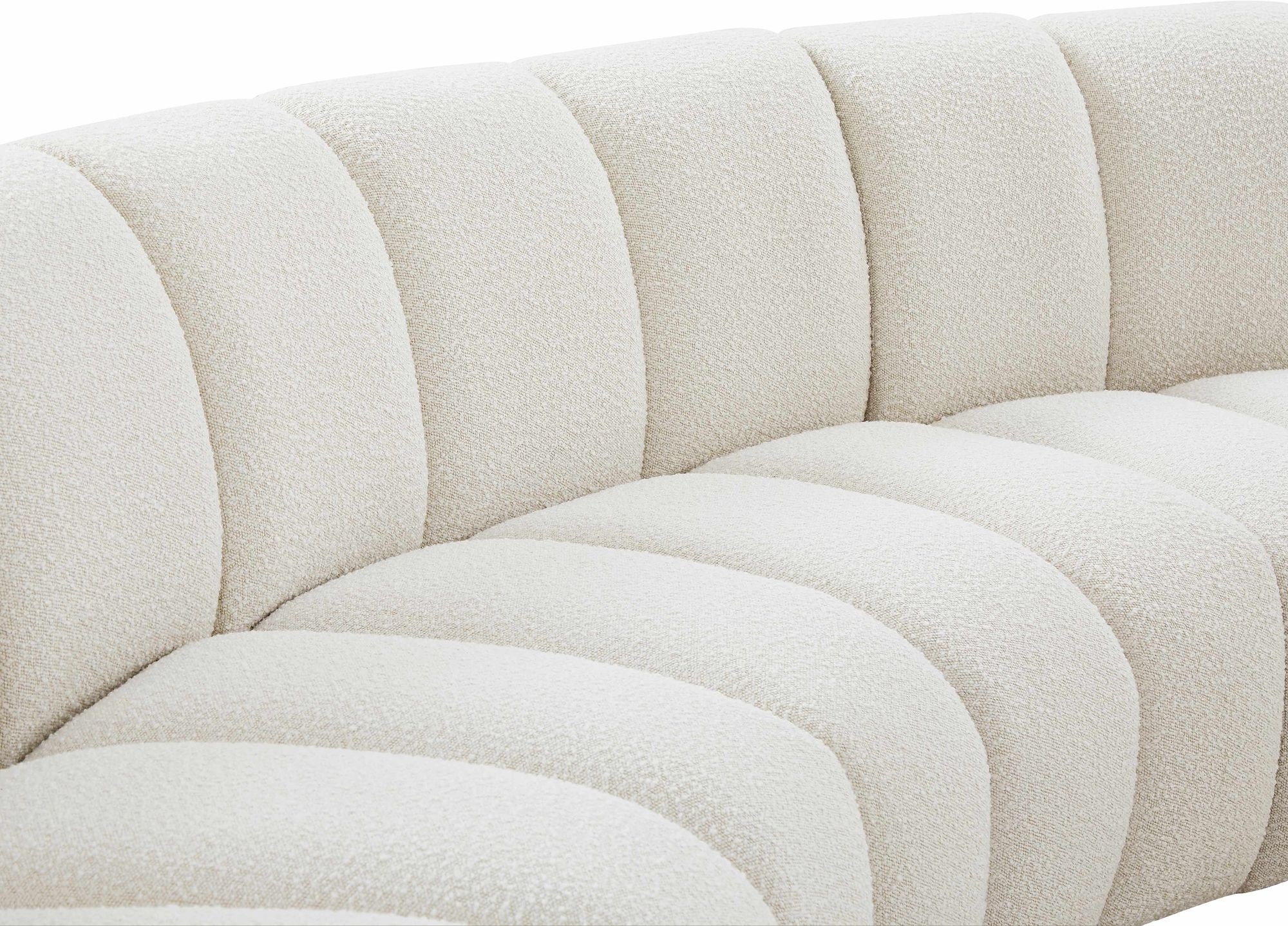 Infinity 167" 5-Piece Boucle Fabric Sectional Sofa