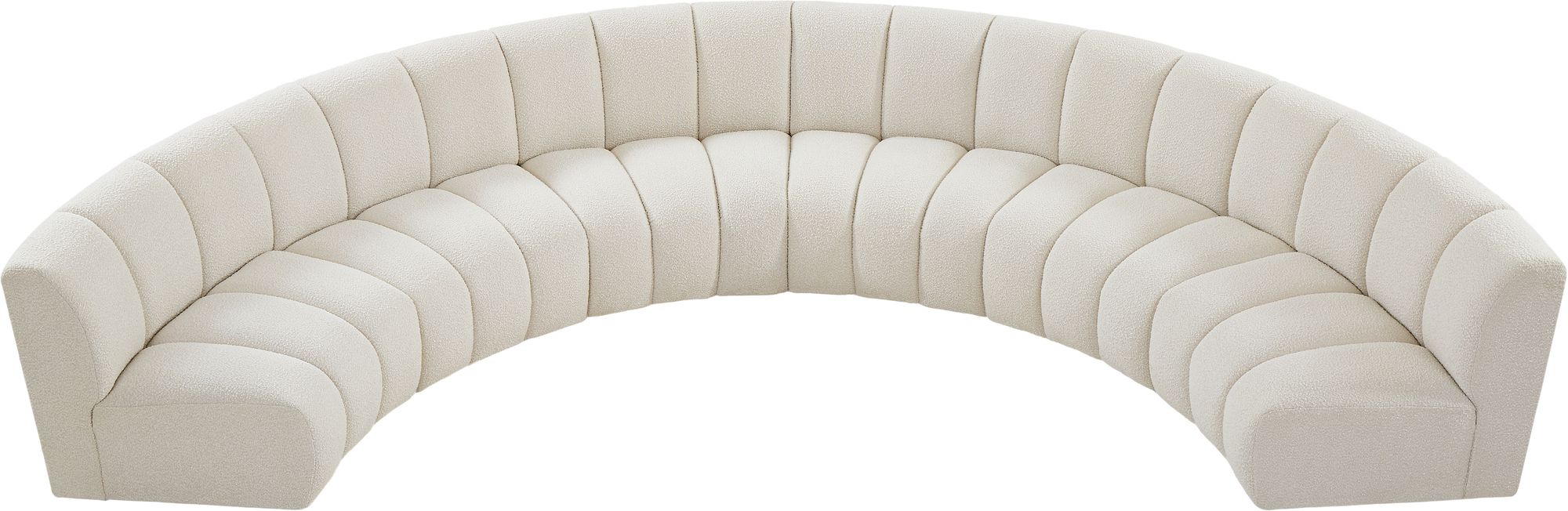 Infinity 174" 6-Piece Boucle Fabric Sectional