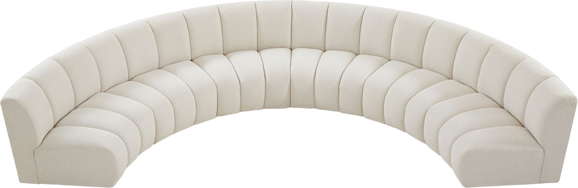 Infinity 174" 6-Piece Boucle Fabric Sectional Sofa