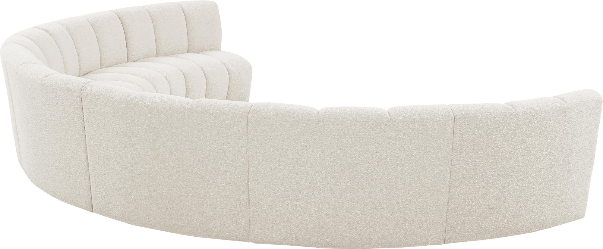 Infinity 183" 7-Piece Boucle Fabric Sectional Sofa