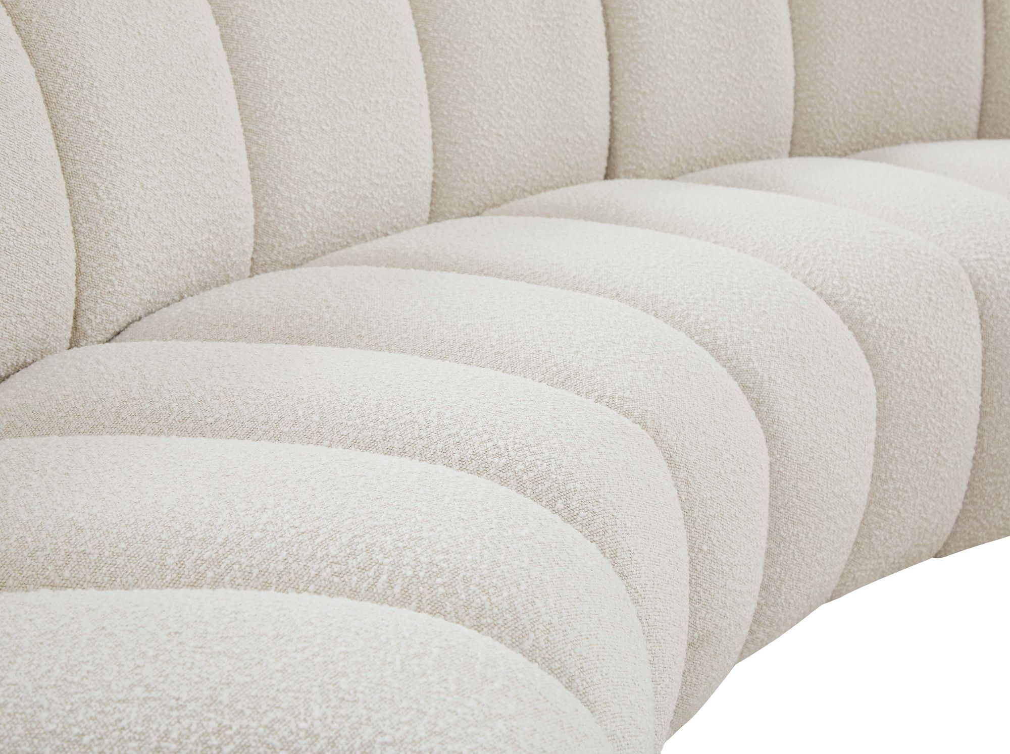 Infinity 183" 7-Piece Boucle Fabric Sectional