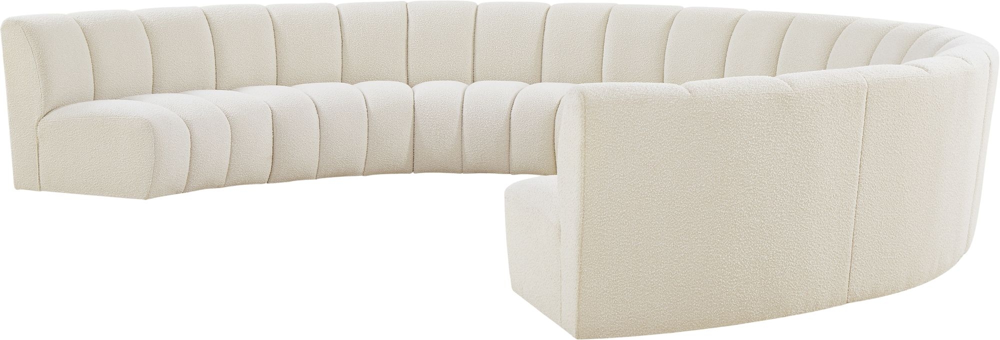 Infinity 183" 8-Piece Boucle Fabric Sectional Sofa