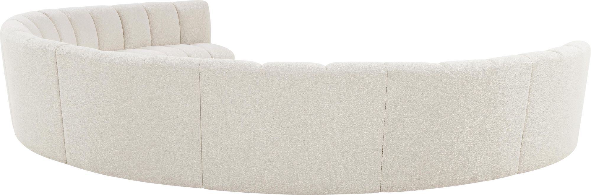 Infinity 183" 8-Piece Boucle Fabric Sectional Sofa