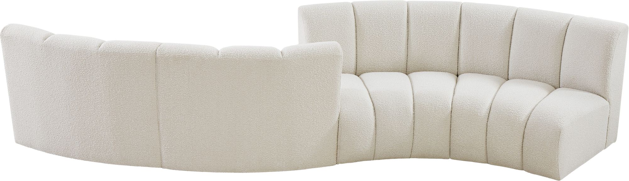 Infinity 154" 4-Piece Boucle Fabric Sectional