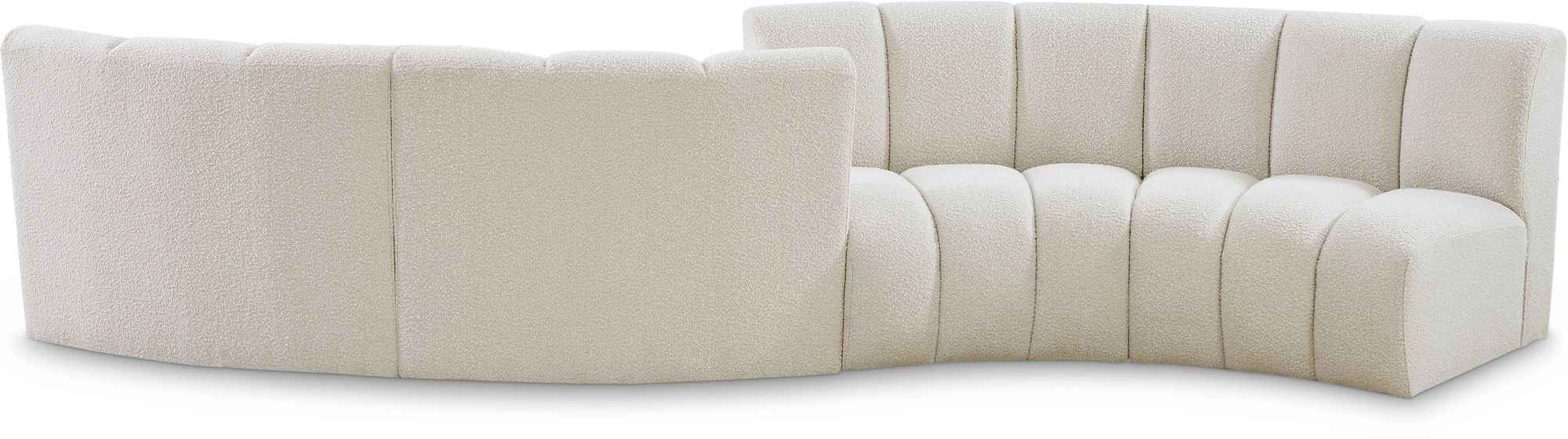 Infinity 154" 4-Piece Boucle Fabric Sectional