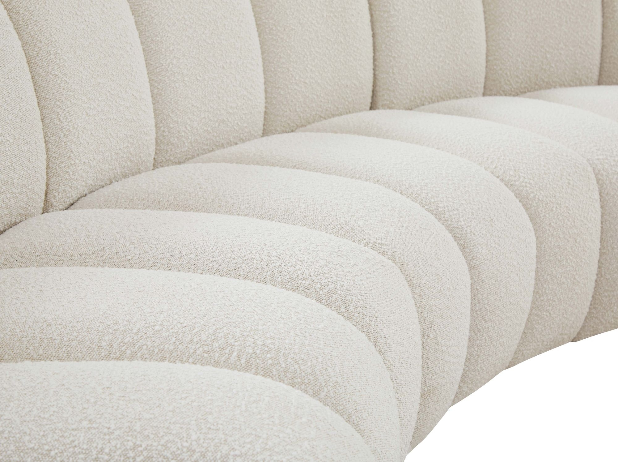 Infinity 268" 8-Piece Boucle Fabric Sectional Sofa