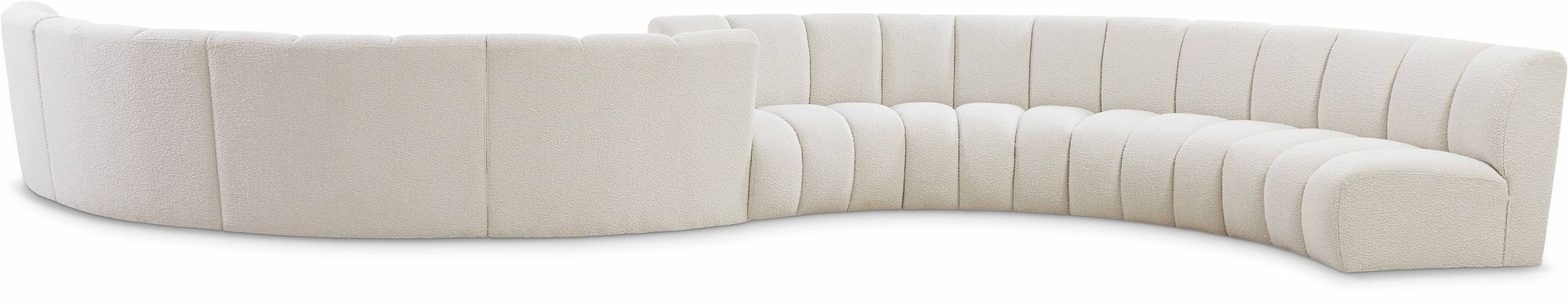 Infinity 268" 8-Piece Boucle Fabric Sectional Sofa