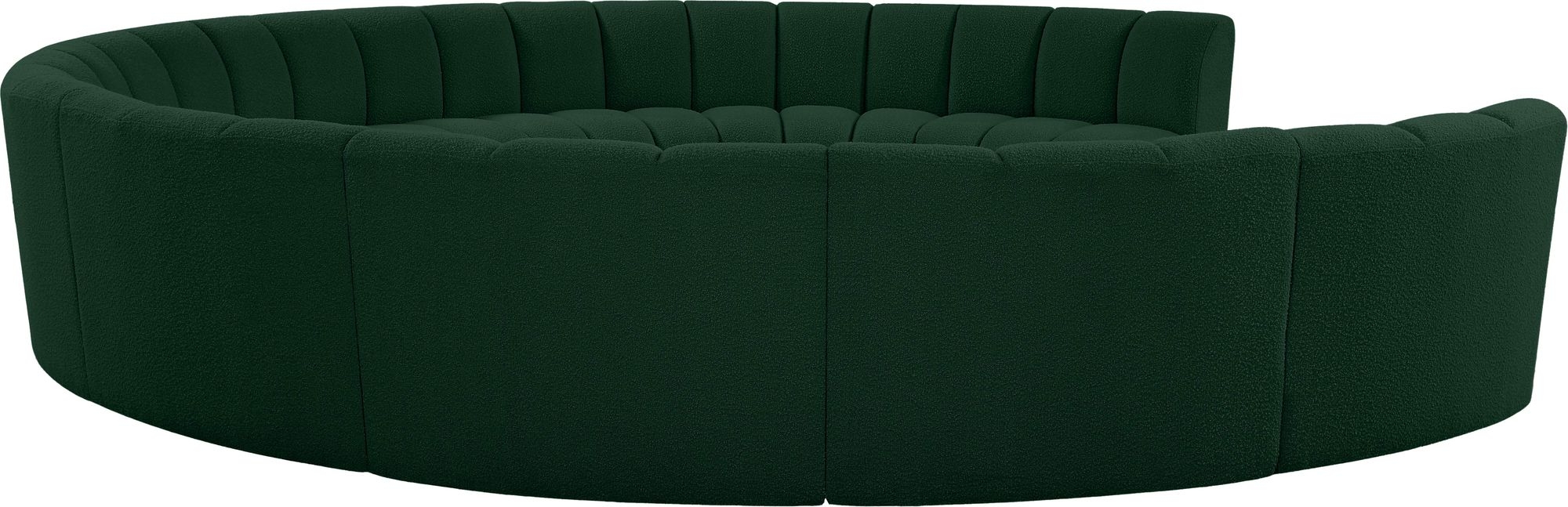 Infinity 183" 10-Piece Boucle Fabric Sectional Sofa