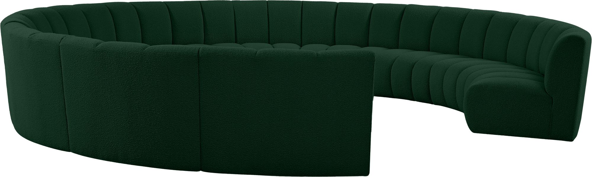 Infinity 183" 11-Piece Boucle Fabric Sectional