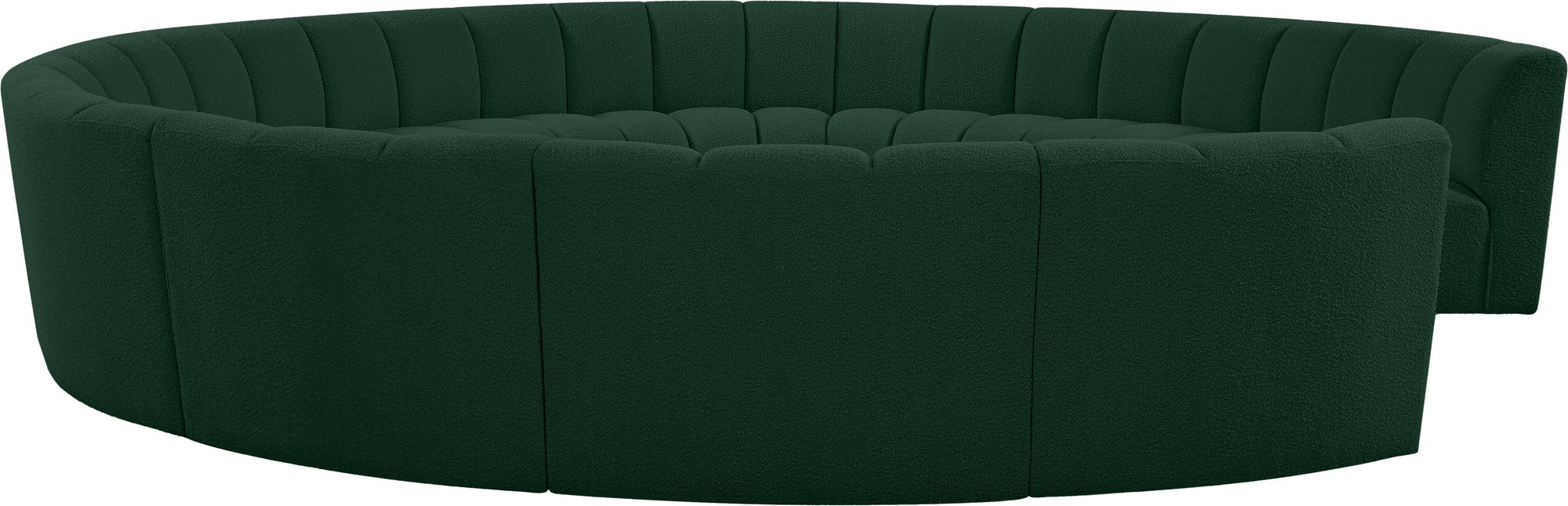 Infinity 183" 11-Piece Boucle Fabric Sectional Sofa
