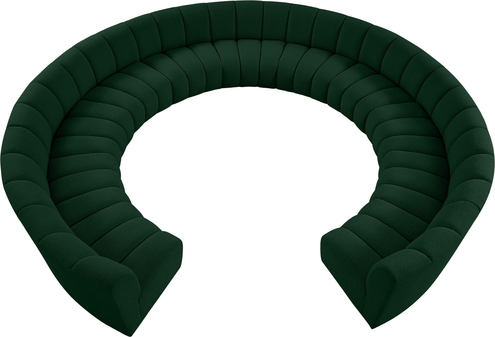 Infinity 183" 11-Piece Boucle Fabric Sectional