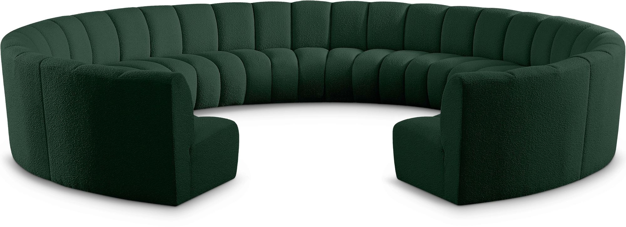 Infinity 183" 11-Piece Boucle Fabric Sectional Sofa