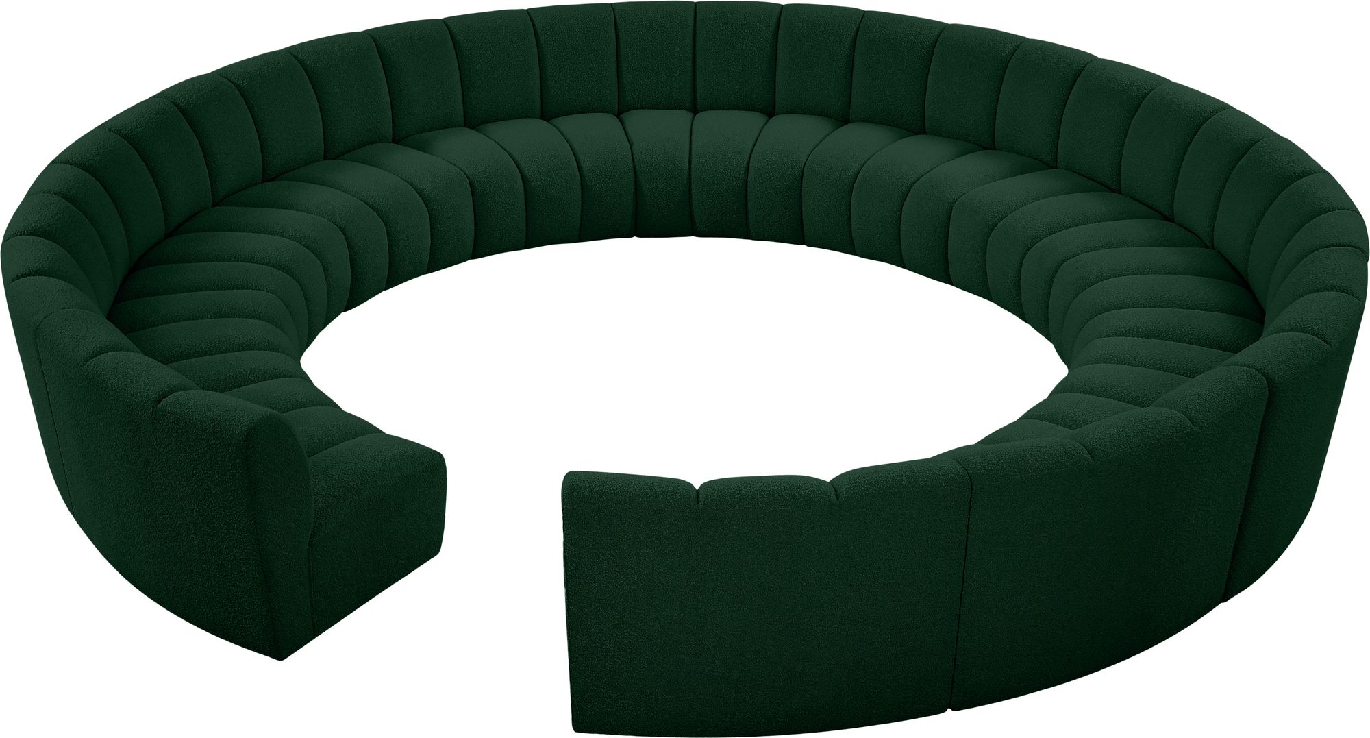 Infinity 183" 12-Piece Boucle Fabric Sectional