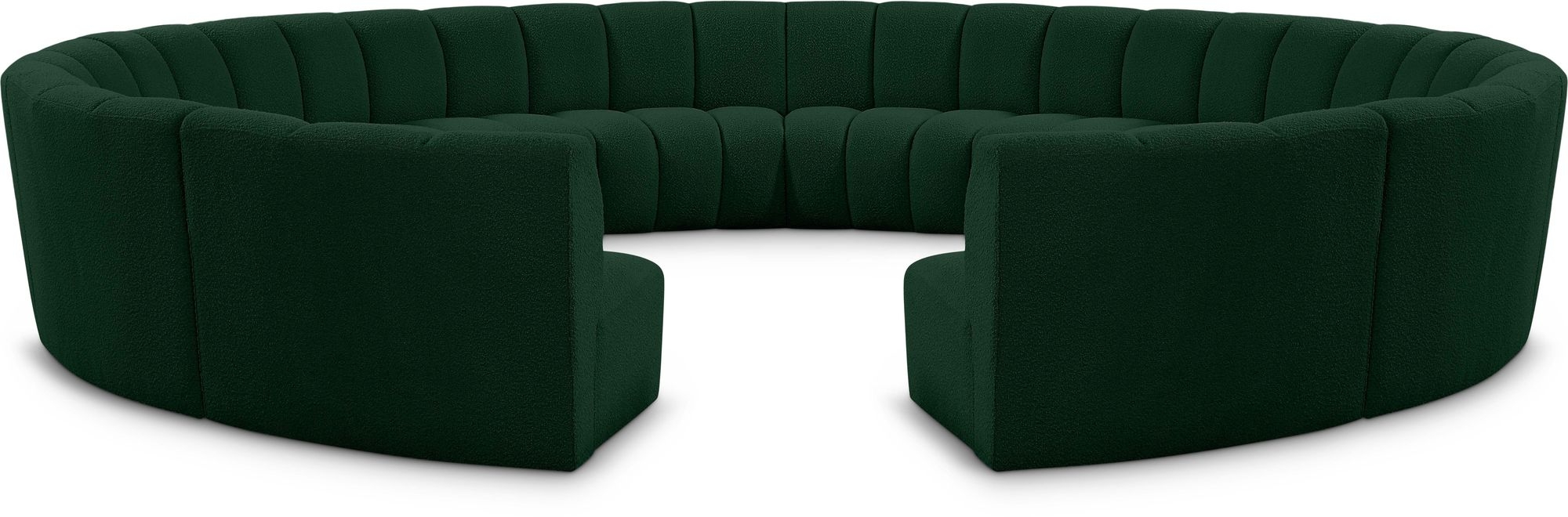 Infinity 183" 12-Piece Boucle Fabric Sectional Sofa
