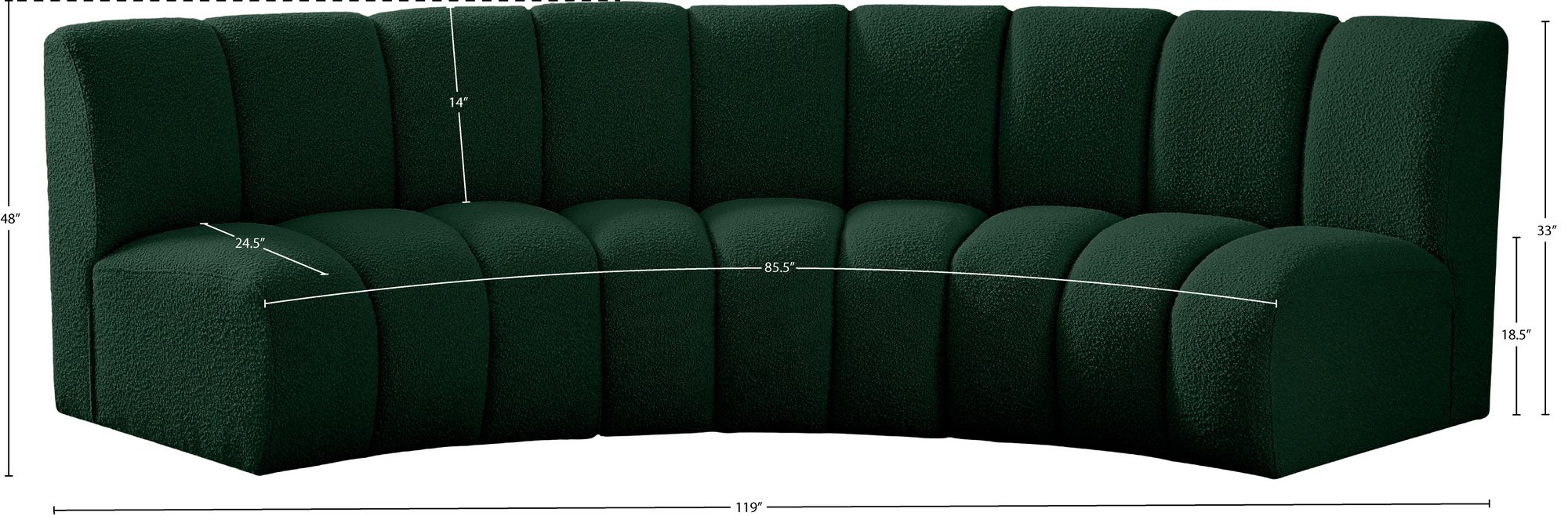 Infinity Boucle Fabric Sofa