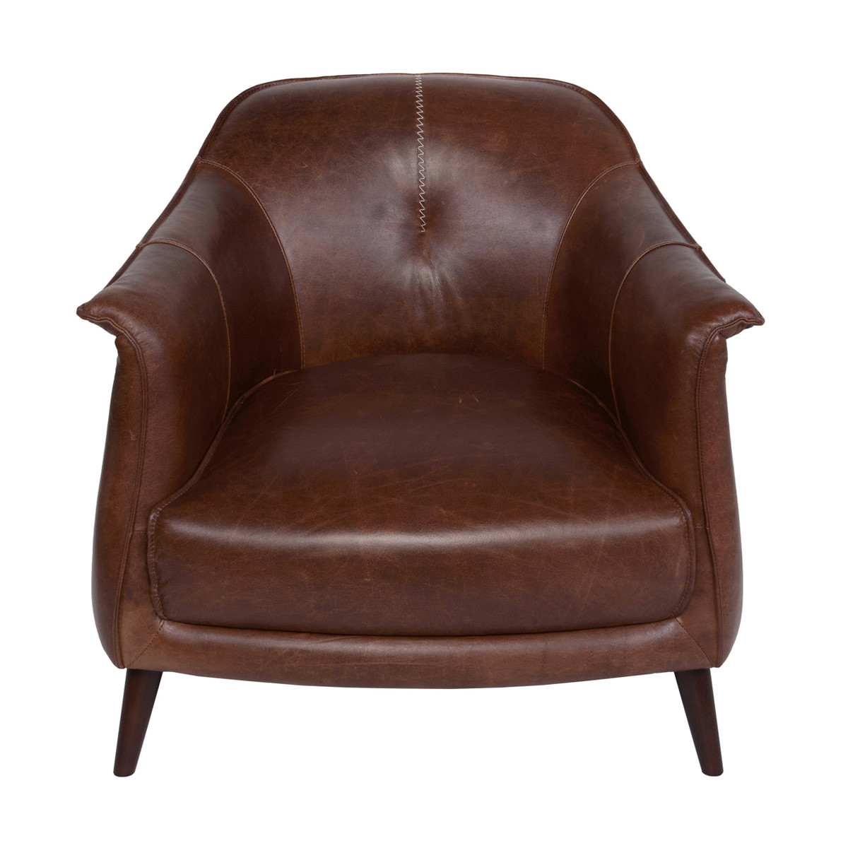Martel Top Grain Leather Club Chair