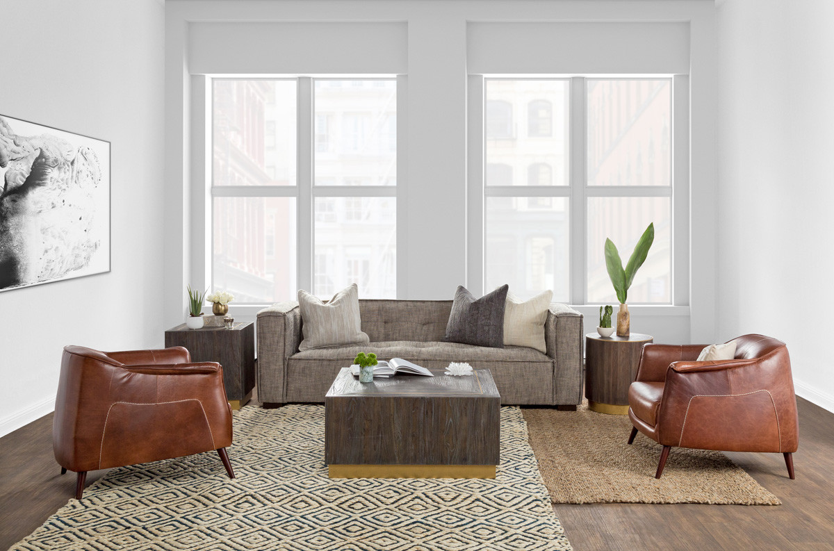 Martel Top Grain Leather Club Chair