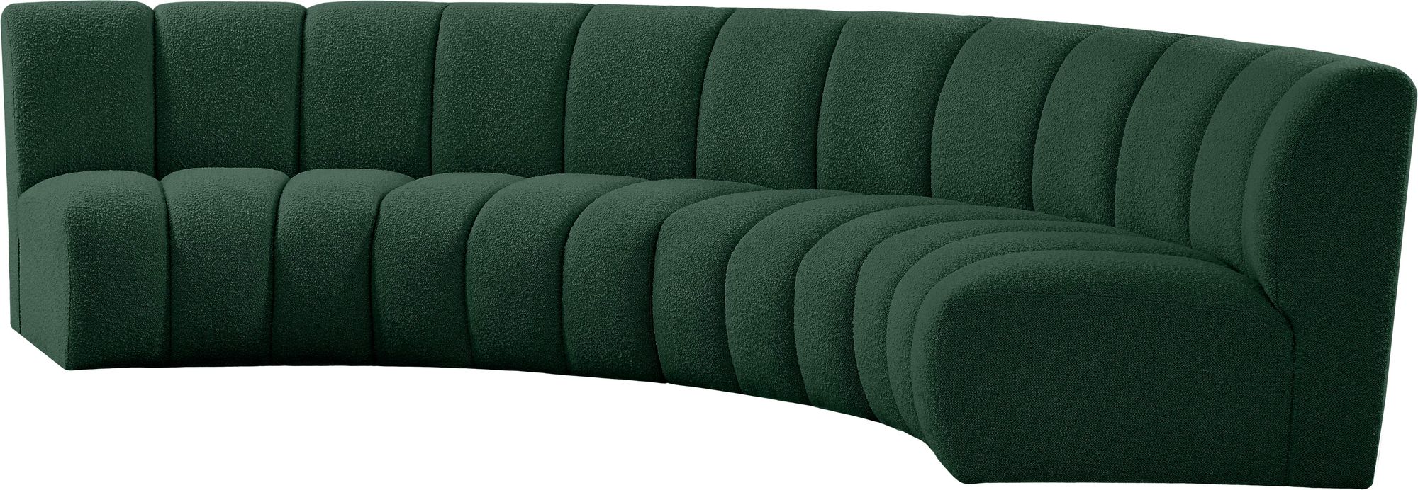 Infinity 148" 4-Piece Boucle Fabric Sectional