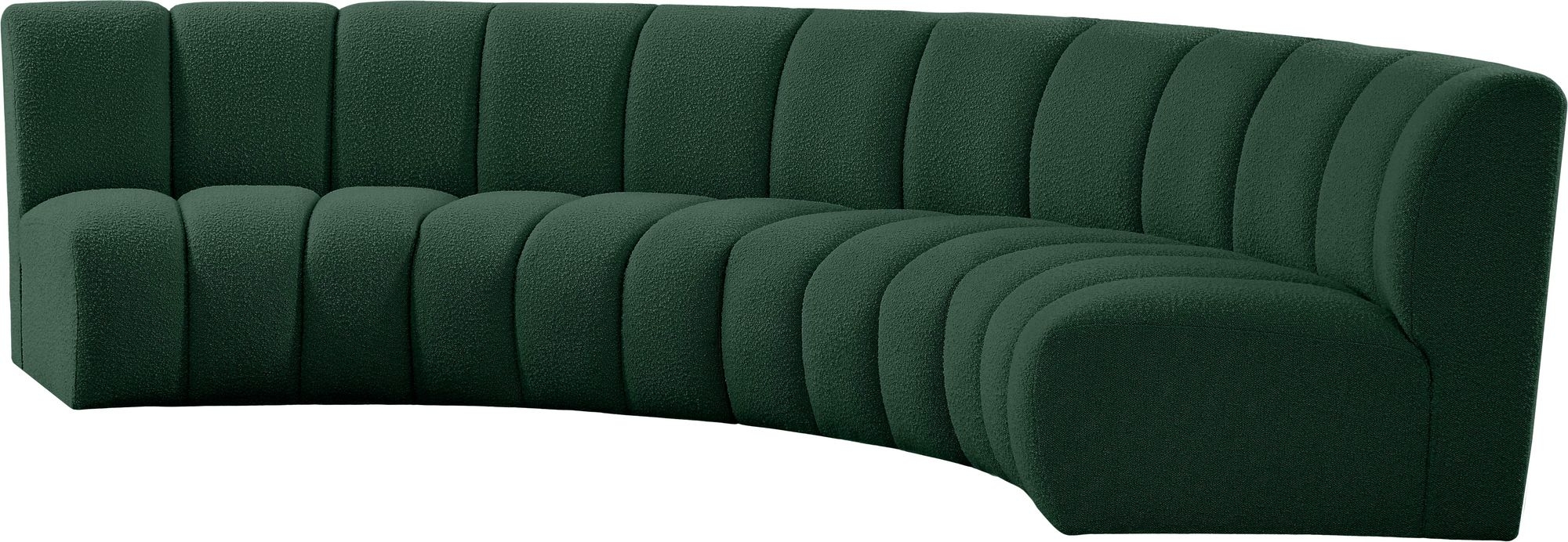 Infinity 148" 4-Piece Velvet Modular Sectional
