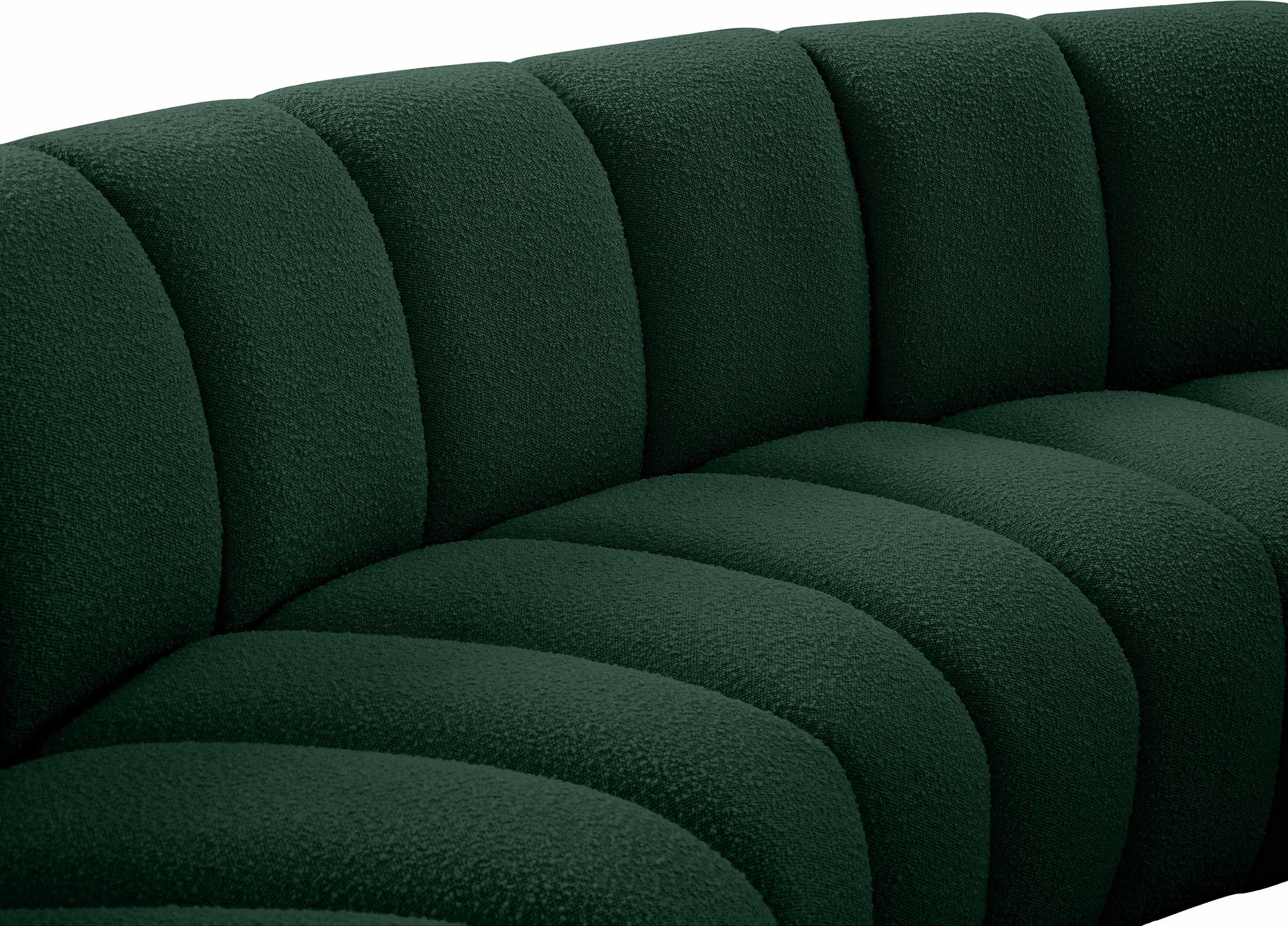 Infinity 148" 4-Piece Boucle Fabric Sectional