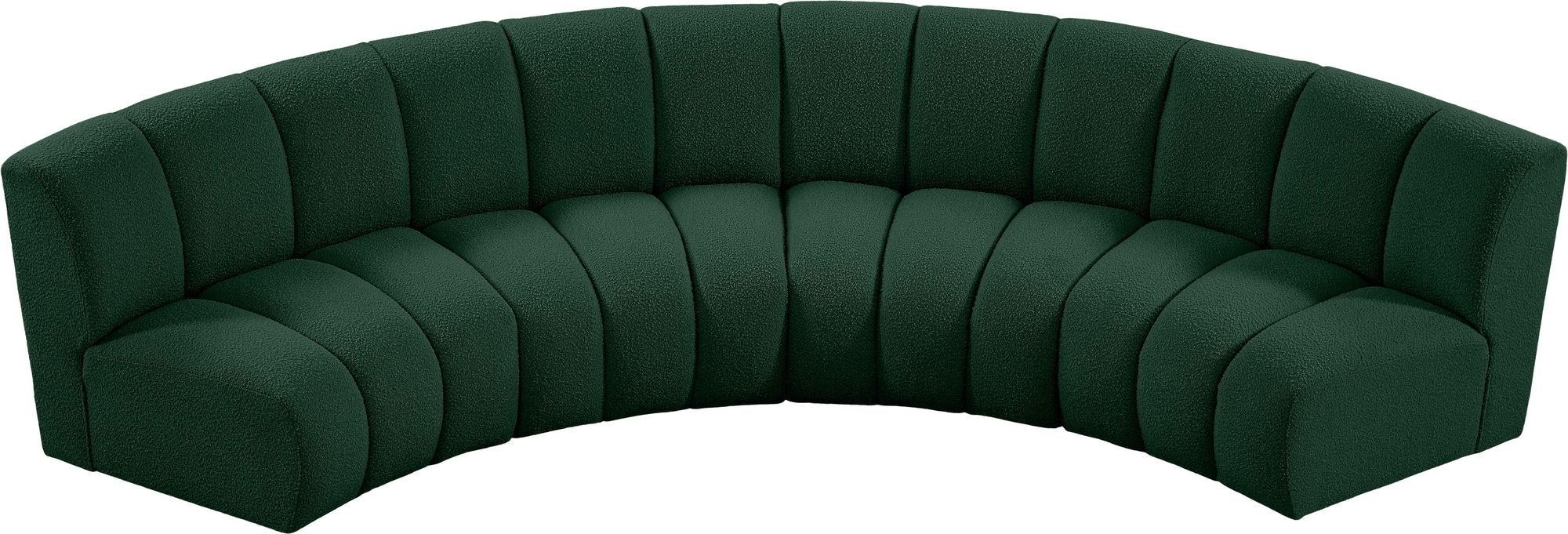 Infinity 148" 4-Piece Boucle Fabric Sectional