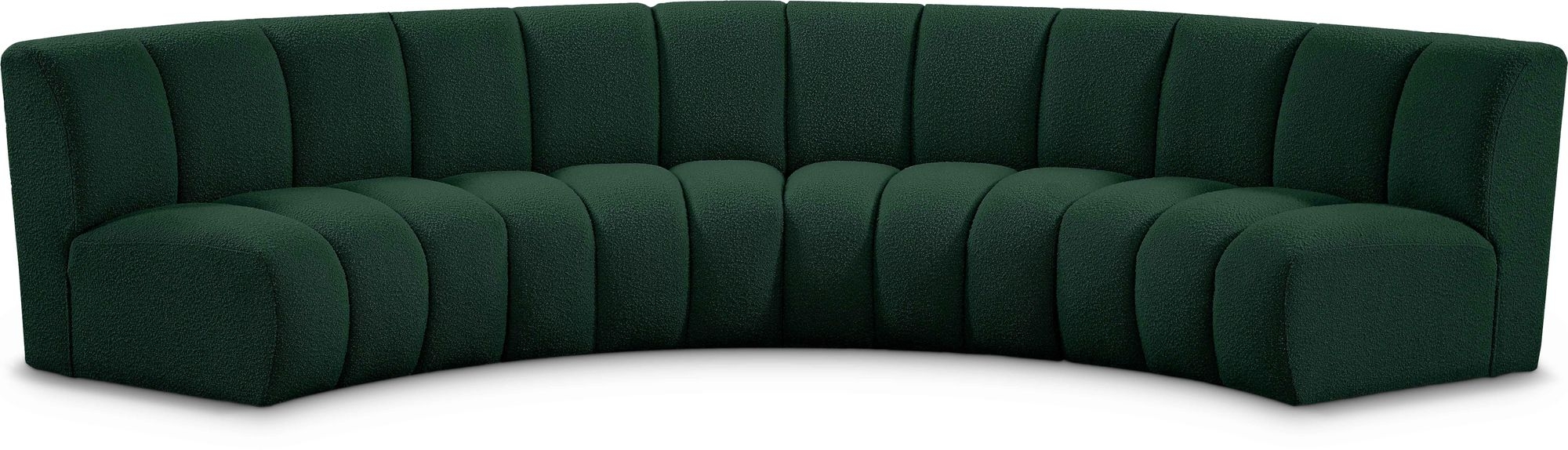 Infinity 148" 4-Piece Velvet Modular Sectional