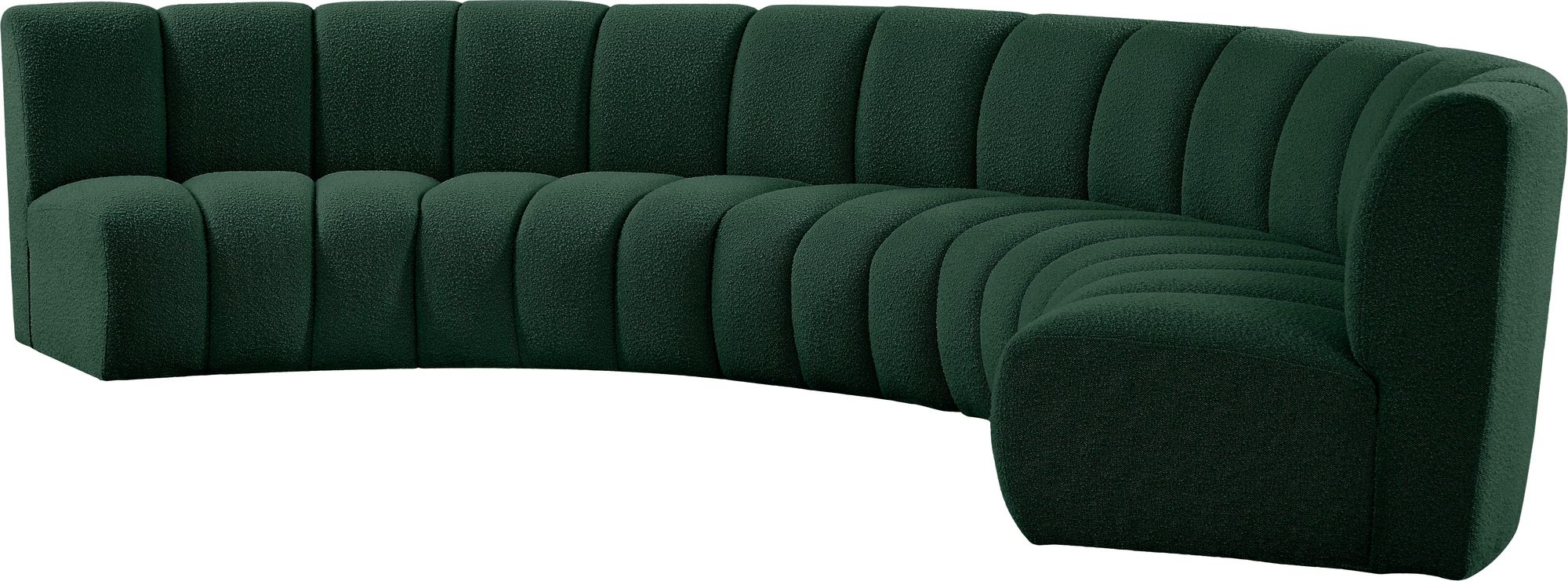 Infinity 167" 5-Piece Boucle Fabric Sectional