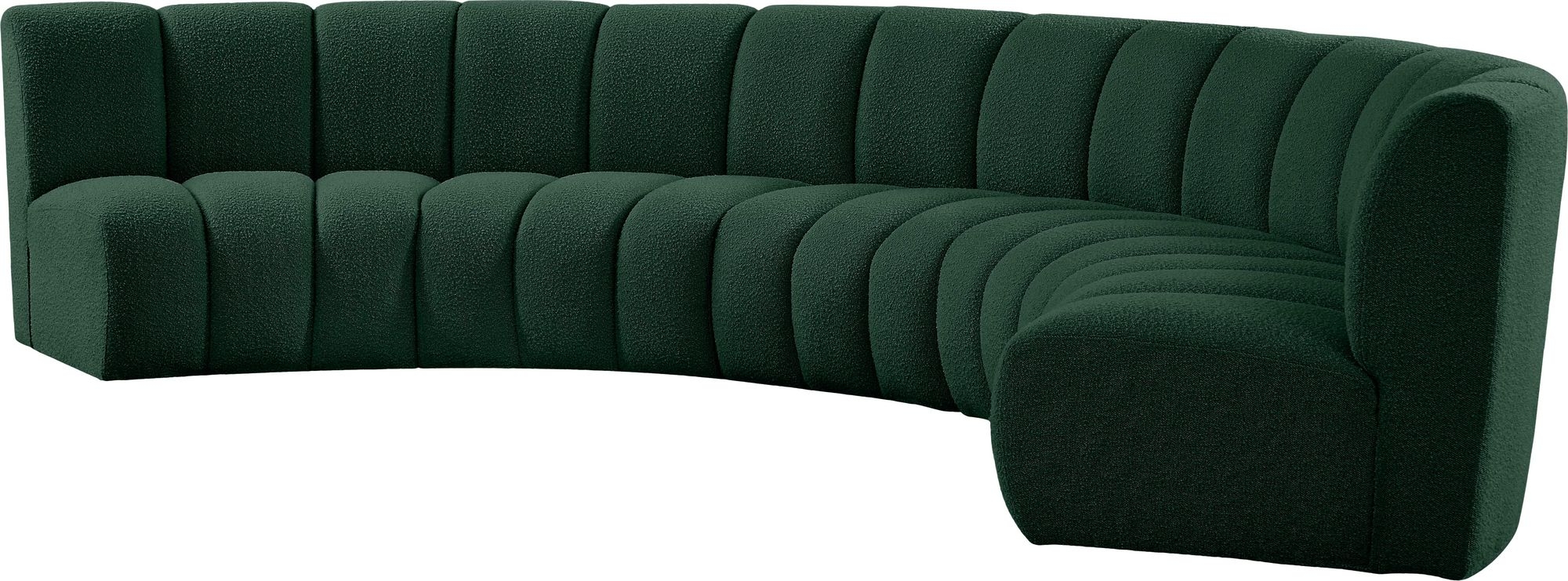 Infinity 167" 5-Piece Boucle Fabric Sectional Sofa
