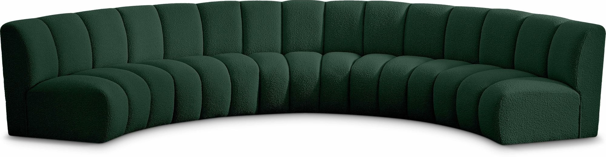 Infinity 167" 5-Piece Boucle Fabric Sectional Sofa