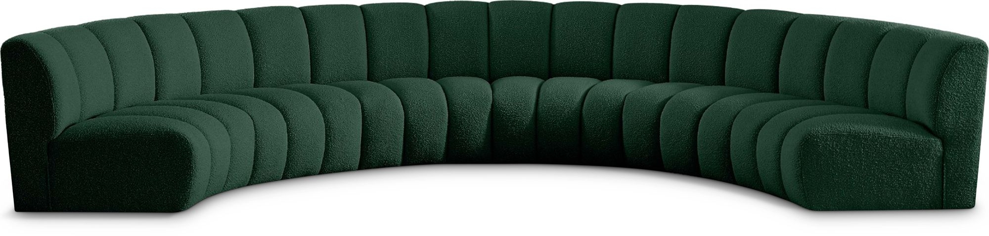 Infinity 174" 6-Piece Boucle Fabric Sectional Sofa